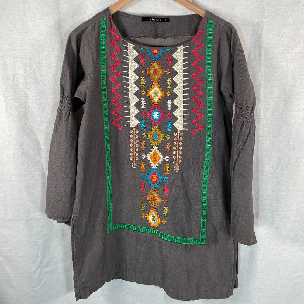 Khadi Embroidered Tunic